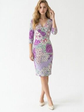 Etro Floral Print Silk Dress